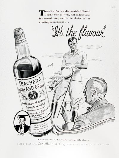 1937 Teacher's Cream Whiskey #024266