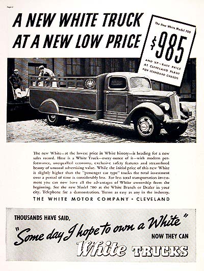 1937 White Truck #003321