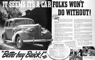 1938 Buick Sedan #002748