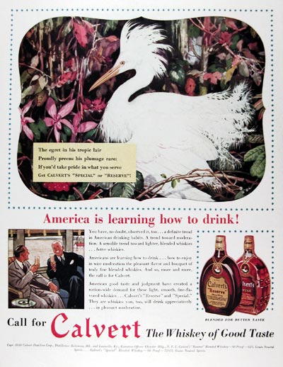 1938 Calvert Reserve Whiskey #024930