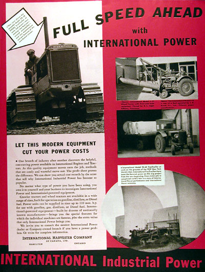 1938 International Diesel Tractors #017289