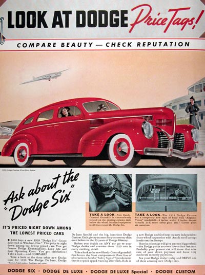 1939 Dodge Custom Sedan #017360