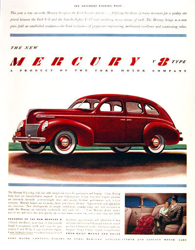 1939 Mercury V8 Sedan #002755