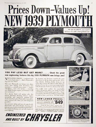 1939 Plymouth Deluxe Sedan #008035