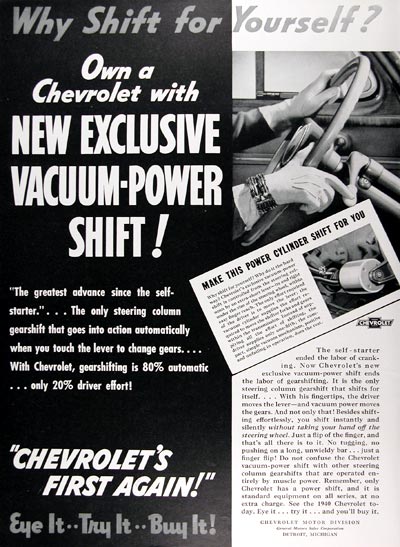 1940 Chevrolet Power Shift #024337