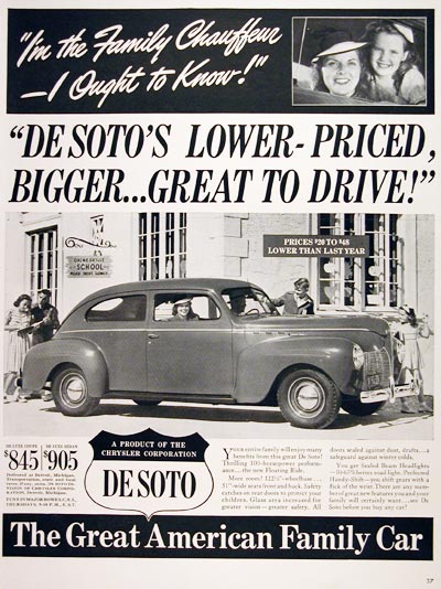 1940 DeSoto Deluxe Coupe #006718