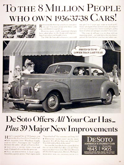 1940 DeSoto Deluxe Coupe #006626