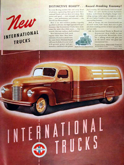 1941 International Stake Trucks Vintage Ad #000374