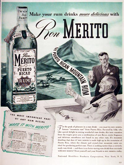 1943 Ron Merito Rum #007317