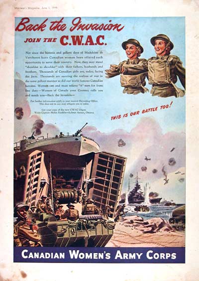 1944 Canadian Women's Army Corps #002411