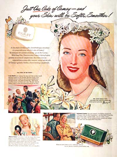 1946 Camay Soap Vintage Ad #002022