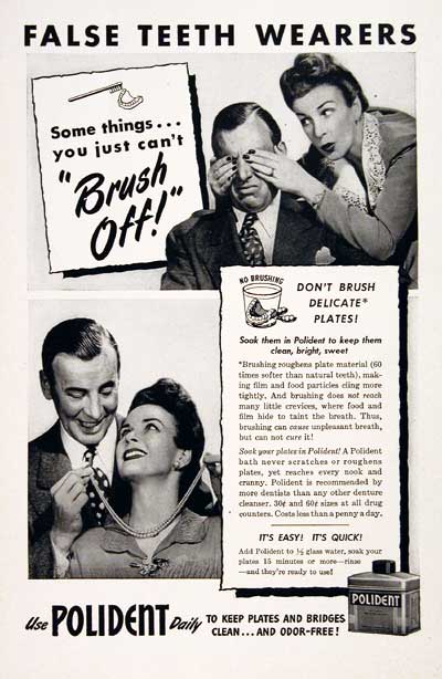 1946 Polident Denture Cleaner #003892
