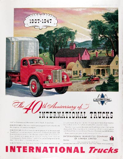 1947 International Trucks Classic Ad  #010880