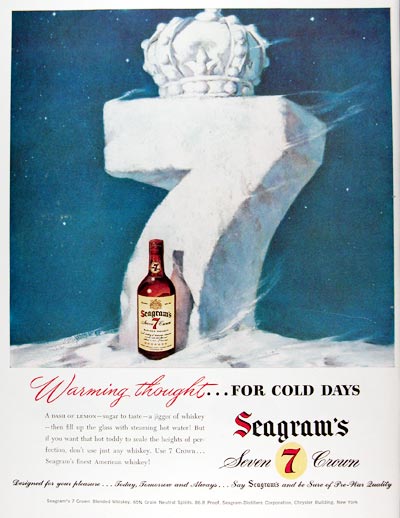 1947 Seagram's 7 Crown Whiskey #009698