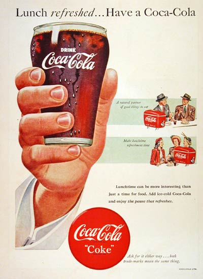 1948 Coca Cola Lunch #004355