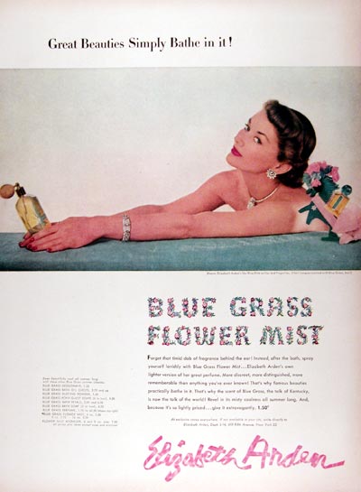 1948 Elizabeth Arden Blue Grass Perfume #024961