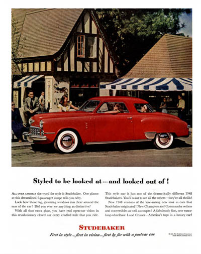1948 Studebaker Coupe Classic Ad #000475