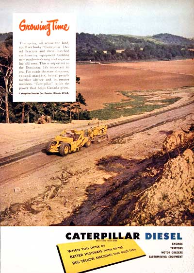 1949 Caterpillar Diesel Vintage Ad #001568