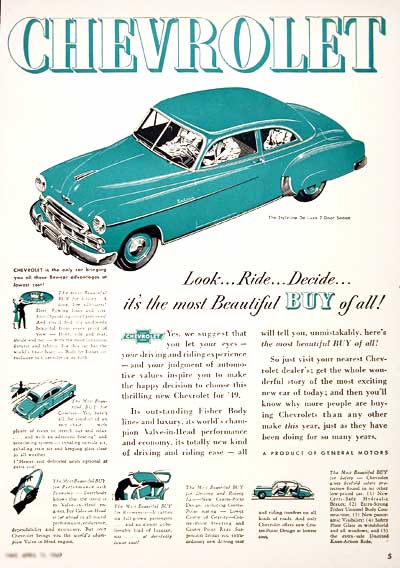 1949 Chevrolet Styleline Classic Ad #002067