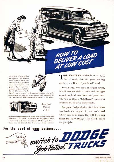 1949 Dodge Panel Van Classic Ad #001574