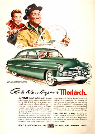 1949 Ford Monarch Vintage Ad #001553