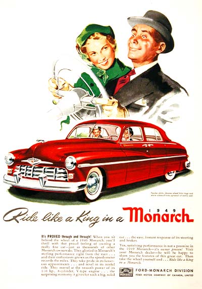 1949 Ford Monarch Vintage Ad #001554