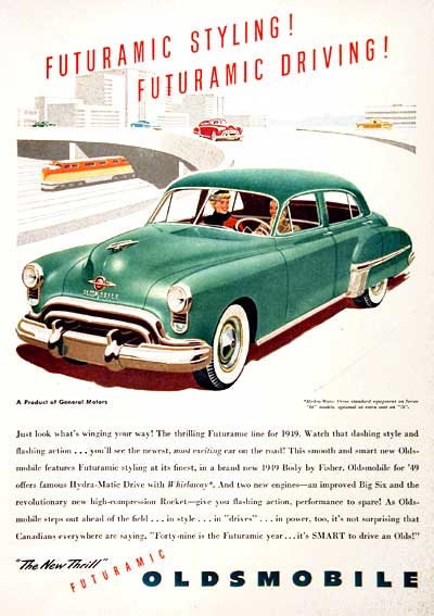 1949 Oldsmobile Sedan Vintage Ad #001569