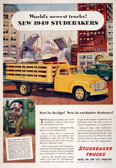 1949 Studebaker Stake Truck #004602