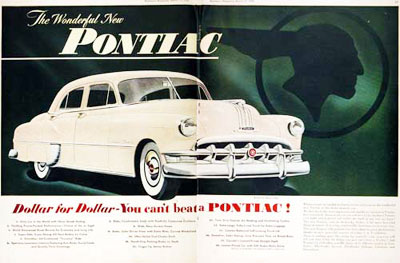 1950 Pontiac Silver Streak Vintage Ad #000496
