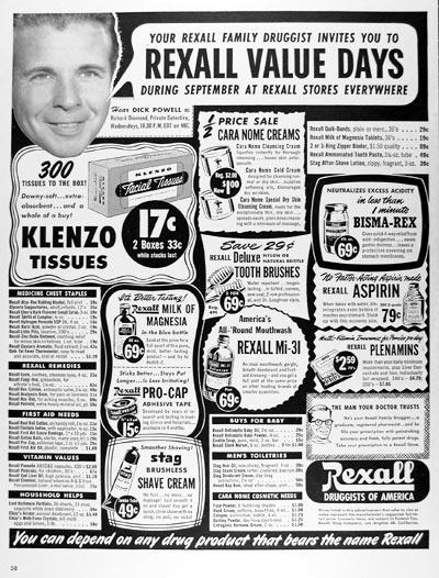 1950 Rexall Drug Stores #024447