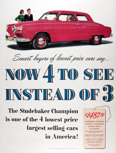 1950 Studebaker Champion 2-Door Sedan #023614