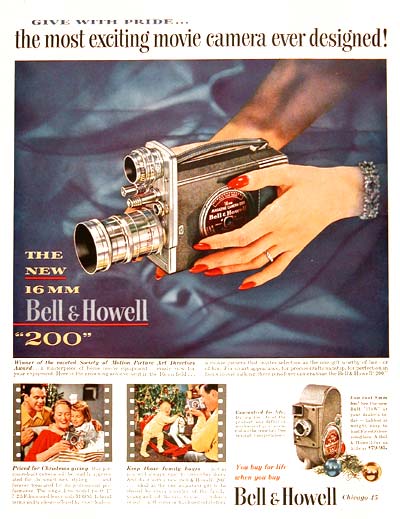 1951 Bell & Howell Movie Camera #003727