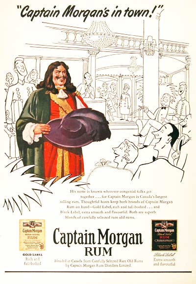 1951 Captain Morgan Vintage Ad #000707