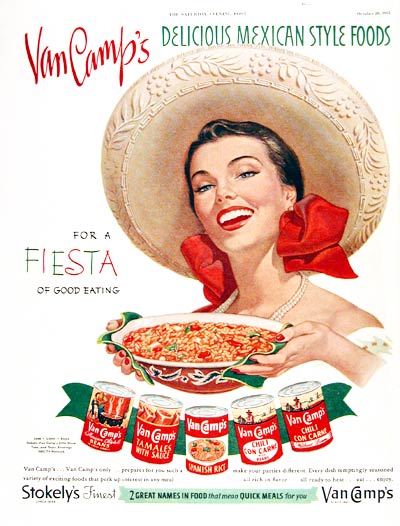 1951 Van Camp's Mexican Foods #003676