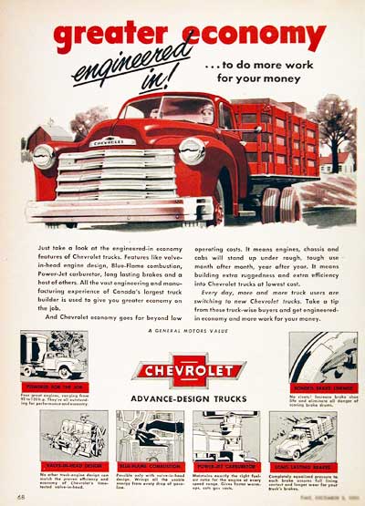 1952 Chevrolet Stake Truck #002998