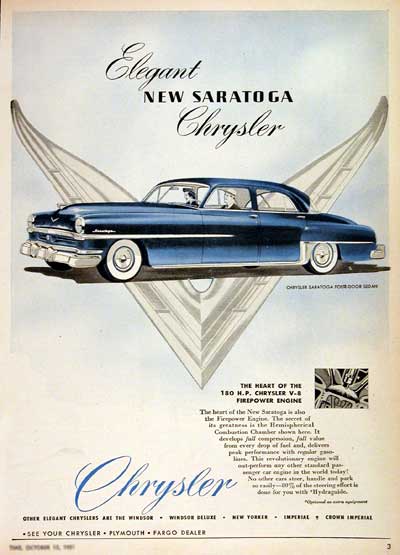 1952 Chrysler Saratoga #002905