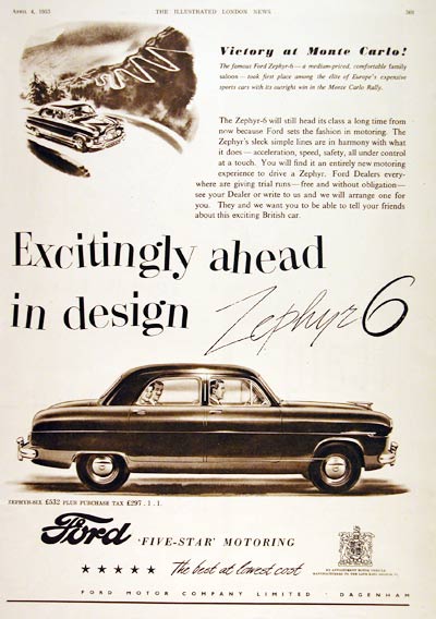 1953 Ford Zephyr #003152
