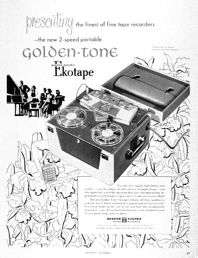 1954 Ekotape Recorder