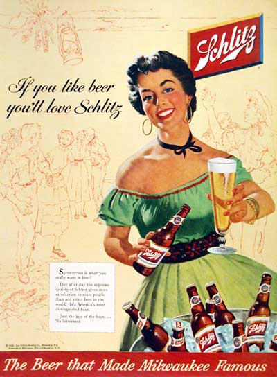 1954 Schlitz Beer #003959