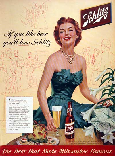 1954 Schlitz Beer #004001