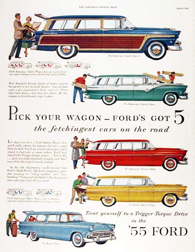1955 Ford Station Wagon Line #003808
