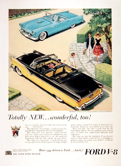 1955 Ford Sunliner & Thunderbird