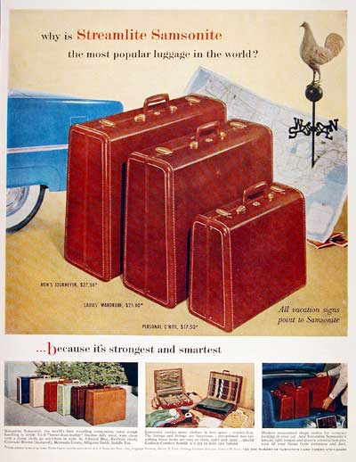 1955 Samsonite Luggage #003668