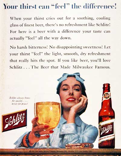 1955 Schlitz Beer #003794