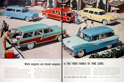 1956 Ford Station Wagons #006689