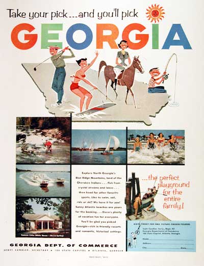 1956 Georgia Tourism #002844