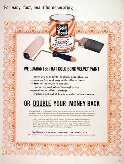 1956 Gold Bond Paint #006969