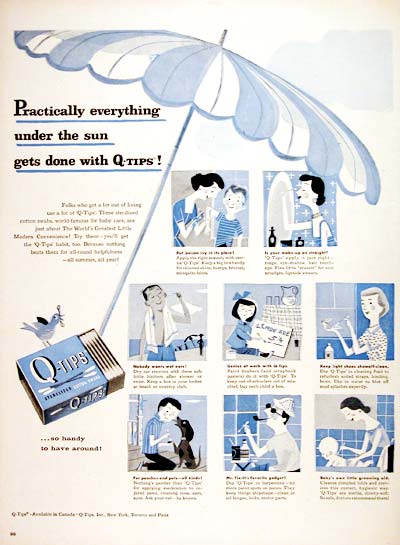 1956 Q-Tips Cotton Swabs #006686