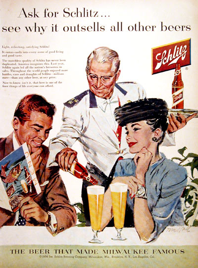 1956 Schlitz Beer #007600