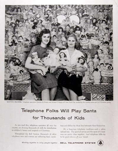 1957 Bell Telephone - Santa's Helpers #014637